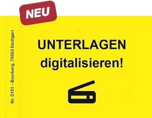 D 151 Unterlagen digitalisieren